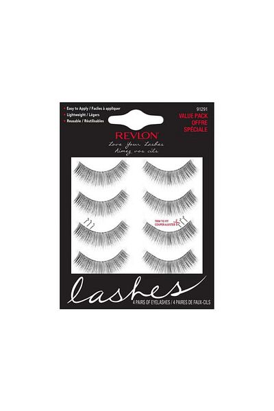 Revlon Pack Of 4 Beyond Natural Lashes 91291 Black