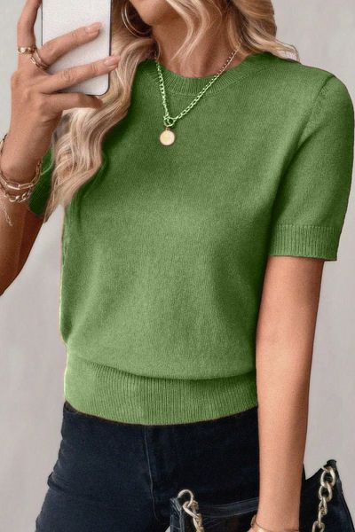 citystyle Μπλούζα με κοντό μανίκι Lycra Crew Neck Mint