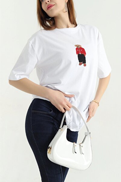 İKLİM LİFE Ολόσωμο μπλουζάκι με στάμπα αρκουδάκι