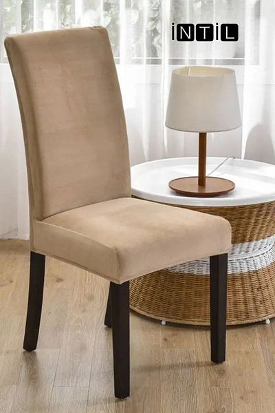 intil Κάλυμμα καρέκλας Velvet Fabric - One Piece Chair Cover