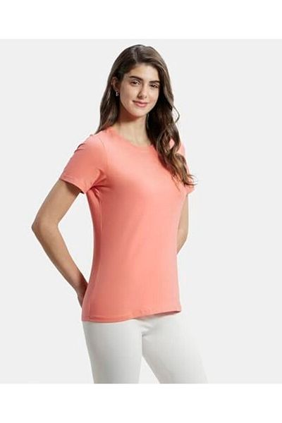 JOCKEY 24X7 Round Neck T-Shirt 1515-0105-BLPNK