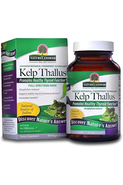 Natures Answer Kelp Whole Thallus Full Spectrum Iodine Thyroid Antioxidant Mi...