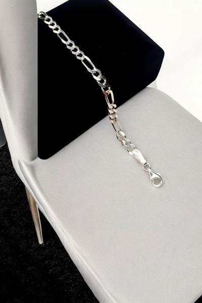 Budakoğulları 925 Ayar Saf Gümüş 3.5mm Erkek Gümüş Bileklik 20cm