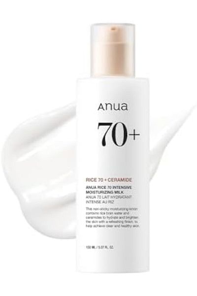 ANUA Rice 70 Intensive Moisturizing Milk, Lotion for Deep Hydration and Nourishing, Glowy Glass Skin