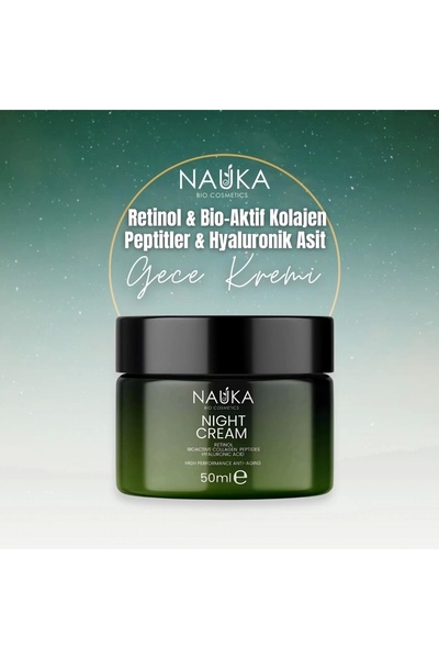 nauka RETINOL& BIOACTIVE COLLAGEN PEPTIDES & HYALURONIC ACID NIGHT CREAM