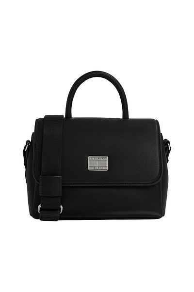 Tommy Hilfiger Tommy Hilfiger Women Black American Cool Top Handle Flap Crossover Bag
