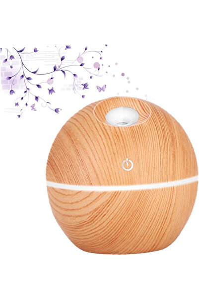 Tiffany Wooden Patterned Air Humidifier 130ml Aramo Diffuser Portable H2O Tp-1014
