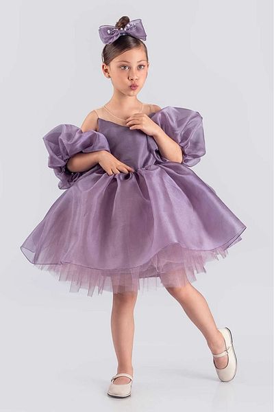 vestitino Girl's Evening Dress Princess Model Fluffy