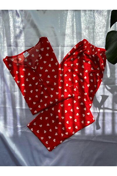 DCY DREAM Short Sleeve Heart Pajama Set