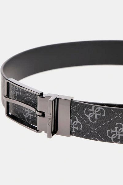 Guess Agueda Adj & Rev Belt H35 Men's Black Belt Bmaglop5235-Dbm
