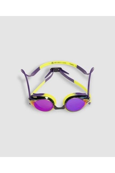 ARENA Tracks Mirror/Violet-Plum-Arctic Lime Swimming Glasses