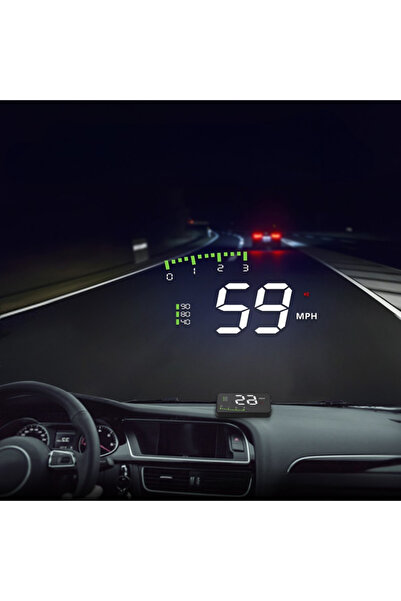 MultiZone Hyundai Era-Getz Uyumlu 3.5'' OBD HUD Dijital Hararet-Hız-Devir-Voltaj Gösterge Paneli