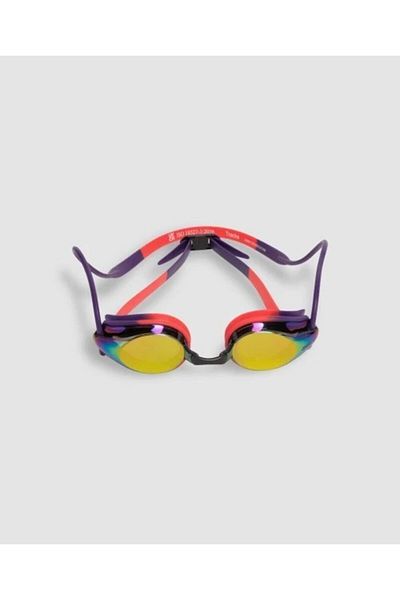 ARENA Tracks Mirror/Copper-Plum-Bright Coral Swimming Glasses