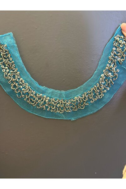 Gönülden Tasarım PLAVI T Til VEZ OD DIMLJENIH PERLI, AKSESUAR ZA ŠIVANJE, OGR...