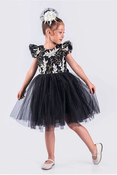vestitino Girl's Dress Tutu Skirt Embroidered