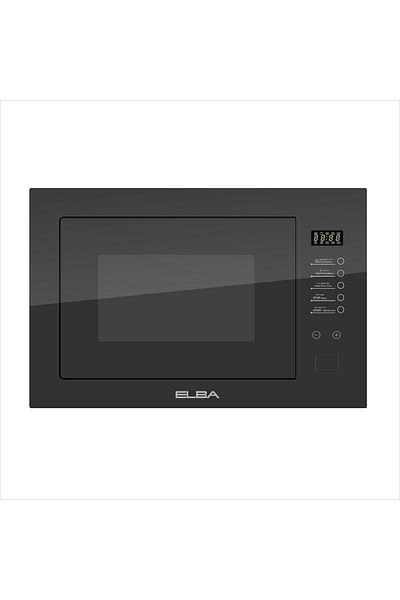 ELBA - 28L Built-in Microwave Grill Defrost 8 Menus Timer Touch Control - Glass Frame Italian Technology