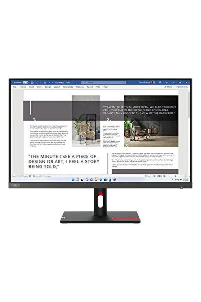 LENOVO 27 Inc Thinkvision S27İ-30 63Dfkat4Tk İps 100 Hz 4Ms Hdmi Vga Monitör