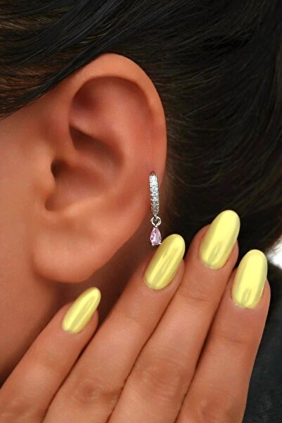 Sacce Scarves&Accessories 8 Mm Pembe Su Damlası Charm Halka Piercing – Gold &...