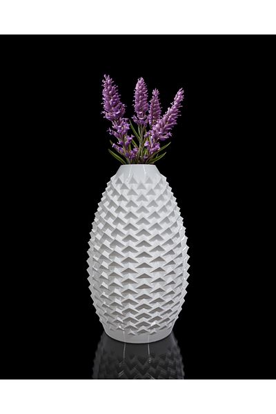 Shan Modern Decorative Vase with Prism Texture