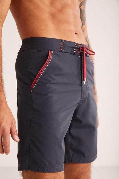 Kom Men's Lace-Up Swim Shorts, Pocketed