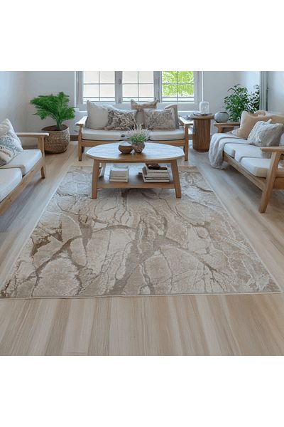 Brava Casa Covor Beige Horizon, Crem, Bej, , Fir Scurt 11 mm, 80 x 300 cm, 2200 g/m , BravaCasa