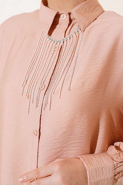 İKLİM LİFE Side Slit Pendant Shirt