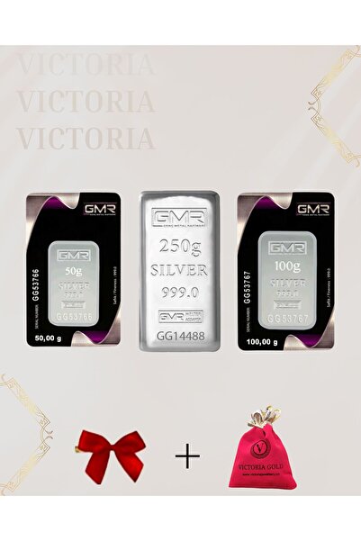 Victoria Sertifikalı 400gr Külçe Gümüş 999 Ayar