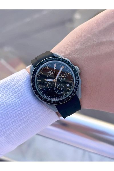 FERRO Silicone Cord 5 Atm Water Resistant Functions Active Sports Youth Special Men's Watch 1140.m1
