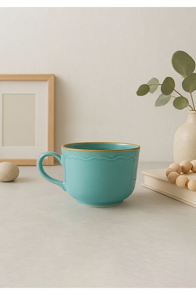 HOMİNG Homing Koffie Large Coffee and Soup Cup Turquoise 480 ml