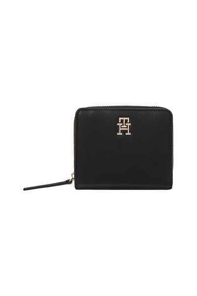 Tommy Hilfiger Tommy Hilfiger Women Black Logotape Med Zip Around Wallet