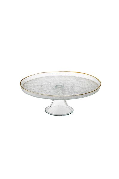 Elegant A Glass Serving Dish With A Base For Nuts, Fruits, And All Other Servings Clear 27.5*9.5 Cm