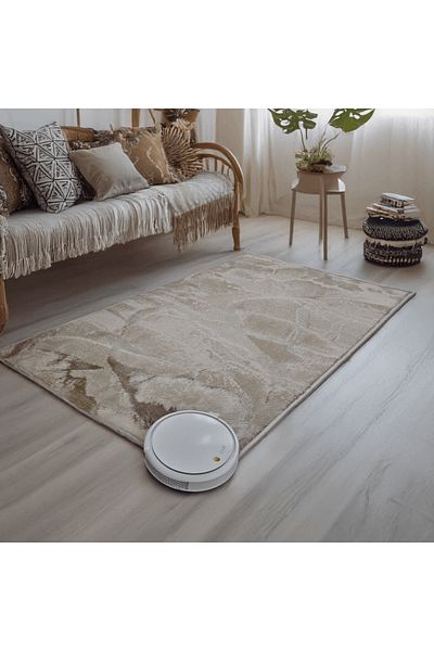 Brava Casa Covor Beige Horizon, Crem, Bej, , Fir Scurt 11 mm, 160 x 230 cm, 2200 g/m , BravaCasa