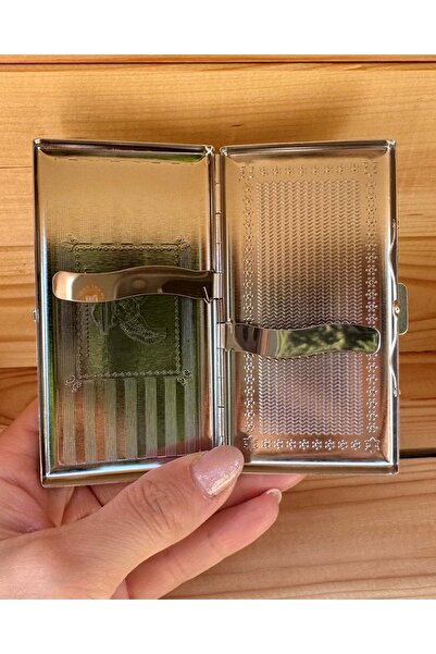 panda hediyelik Metal Uzun Slim Tütün Tabakası 3