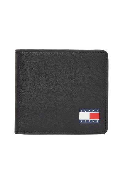 Tommy Hilfiger Tommy Hilfiger Men Black Heritage Leather Slim Wallet