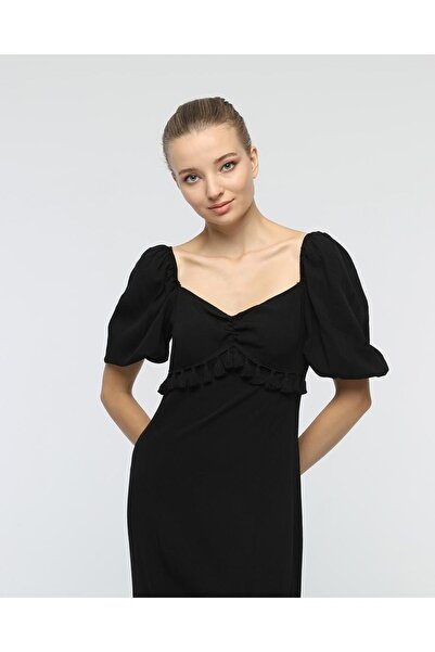 İKLİM LİFE Φόρεμα άνοιγμα με φούντες στο στήθος