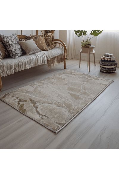 Brava Casa Covor Beige Horizon, Crem, Bej, Fir 11 mm, 100x200 cm, 2200 g/m², BravaCasa