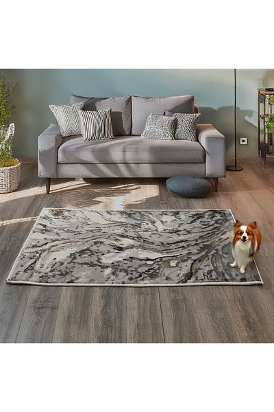 Brava Casa Covor Solmira, Maro, Crem, Auriu, Fir Scurt 8 mm, 80x150 cm, 1750 g/m², BravaCasa