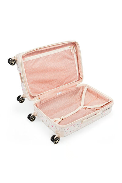 Calvin Klein Terrazzo Island Hardside Trolley Bag with 4 Spinner Wheels, ABS+PC Case Luggage with TSA Lock