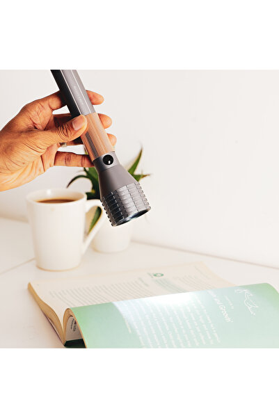 KRYPTON Rechargeable LED Flashlight, 2000m Range, 4hrs Use, Durable Alloy, Unbreakable Lens