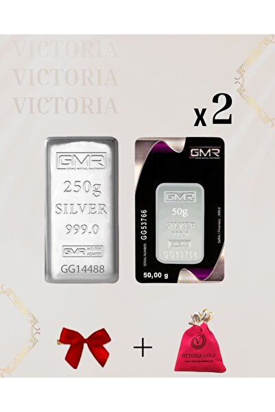 Victoria Sertifikalı 350 gr Külçe Gümüş 999 Ayar
