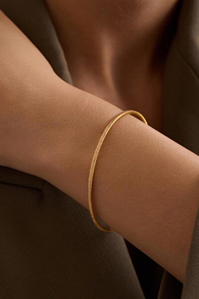 Bayar Gold 10 Gram 22 Ayar Yatırımlık Simli Ajda Bilezik