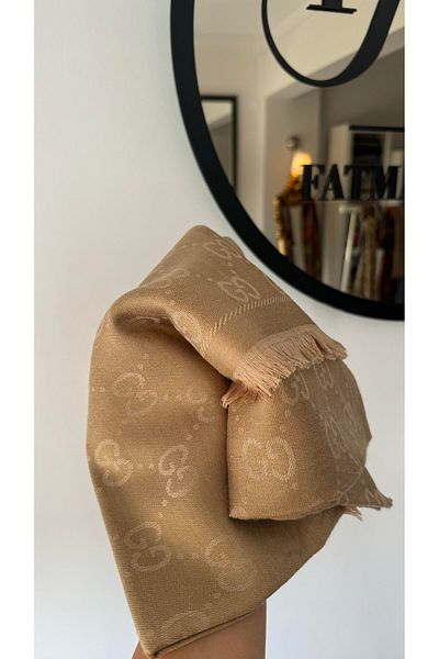 Webinay Home G Pattern Double-Sided Cotton Silk Shawl 4 Seasons Cashmere Shawl Scrafs