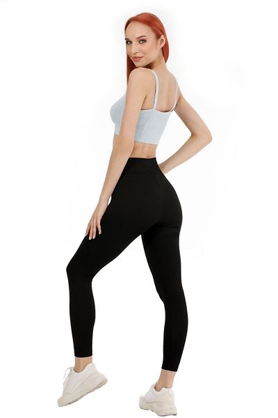 stilfest Black High Waist Gathering Women Leggings High Quality Sports Daily Use Yoga Leggings