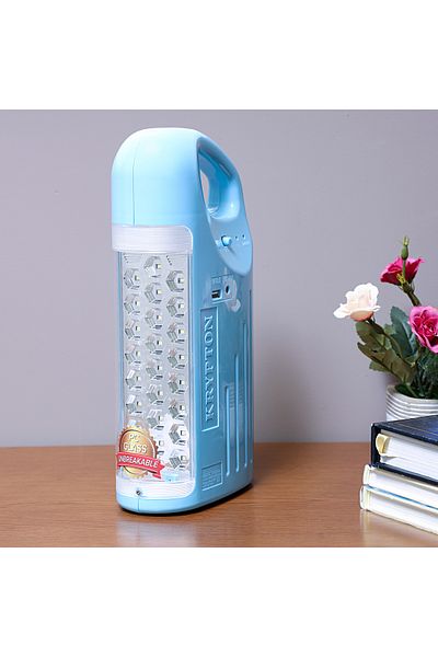 KRYPTON Rechargeable Led Lantern With Solar/usb Input, Long Battery Life, Compact & Portable
