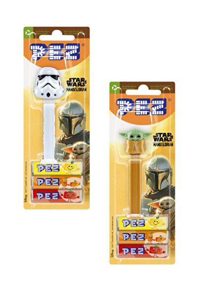 Pez Star Wars Pez Mandalorian Şeker Adam Oyuncak Şekerleme 2 oyuncak 6 şeker