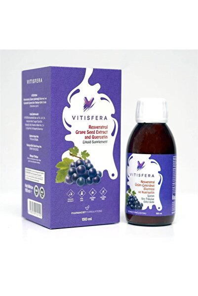 Vitisfera Resveratrol Şurup Orman Meyveleri Aromalı 150 Ml