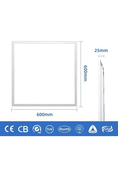 Generic MAX 2 PCS 80W LED Flat Panel Light 60x60cm Super Bright Ceiling Lights for Home & Office