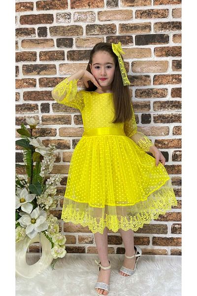 s.t. sebat tekstil Rochie pentru fete din dantela Sb327