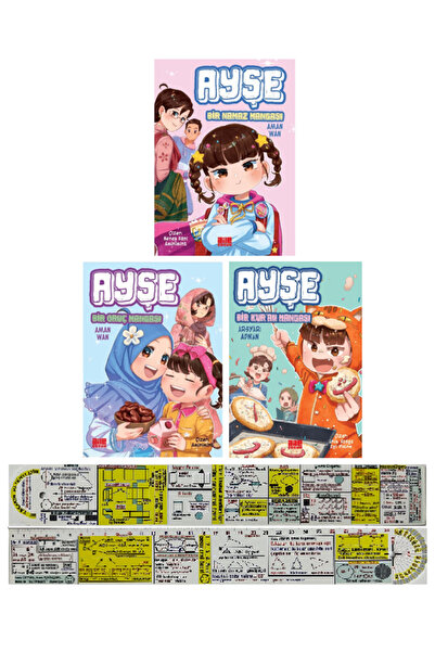 hayykitap Ayşe Bir Namaz Mangası + Bir Oruç Mangası + Bir Kur'an Mangası 3'lü...