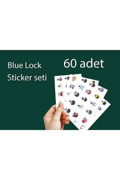 Akumastik Blue Lock 60Pcs Sticker Set -2Cm - Anime Sticker